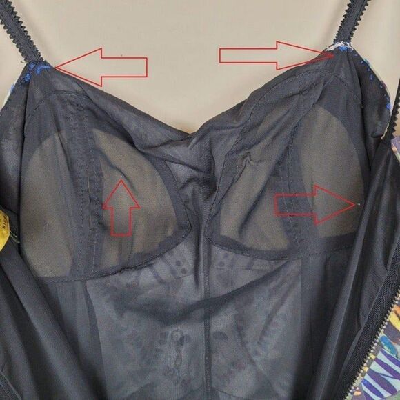 Nicole Miller Size 2 Silk Multicolor Mini Dress Spaghetti Straps - Picture 7 of 12